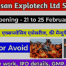 Beezaasan Explotech IPO